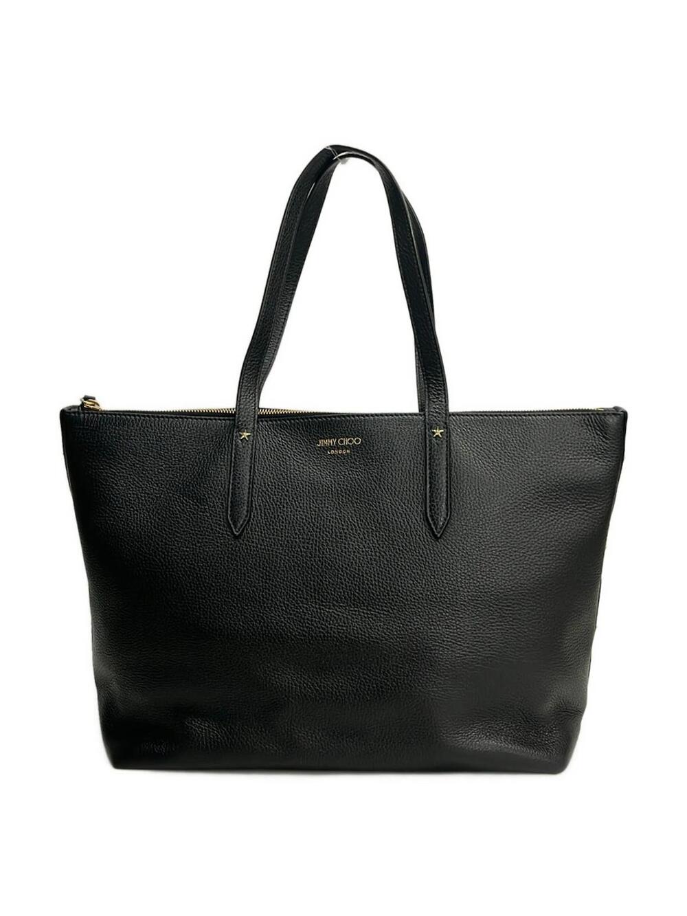 Jimmy Choo Black Leather Tote Bag #371905J57B